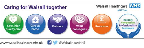 Caring for Walsall together Logo.