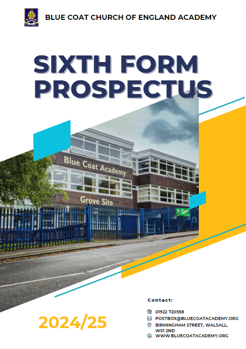Sixth form prospectus 2024-25 front cover.