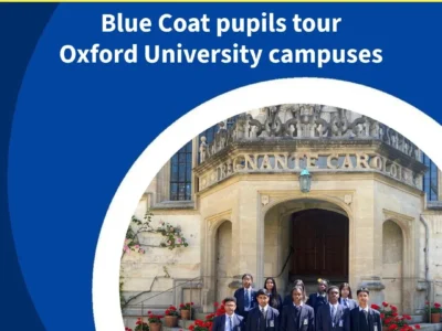 Students in front of a university building
